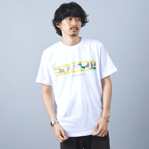 STREET ART LINE PROJECT×WAVE チャリティ Tシャツ WHITE Lサイズ